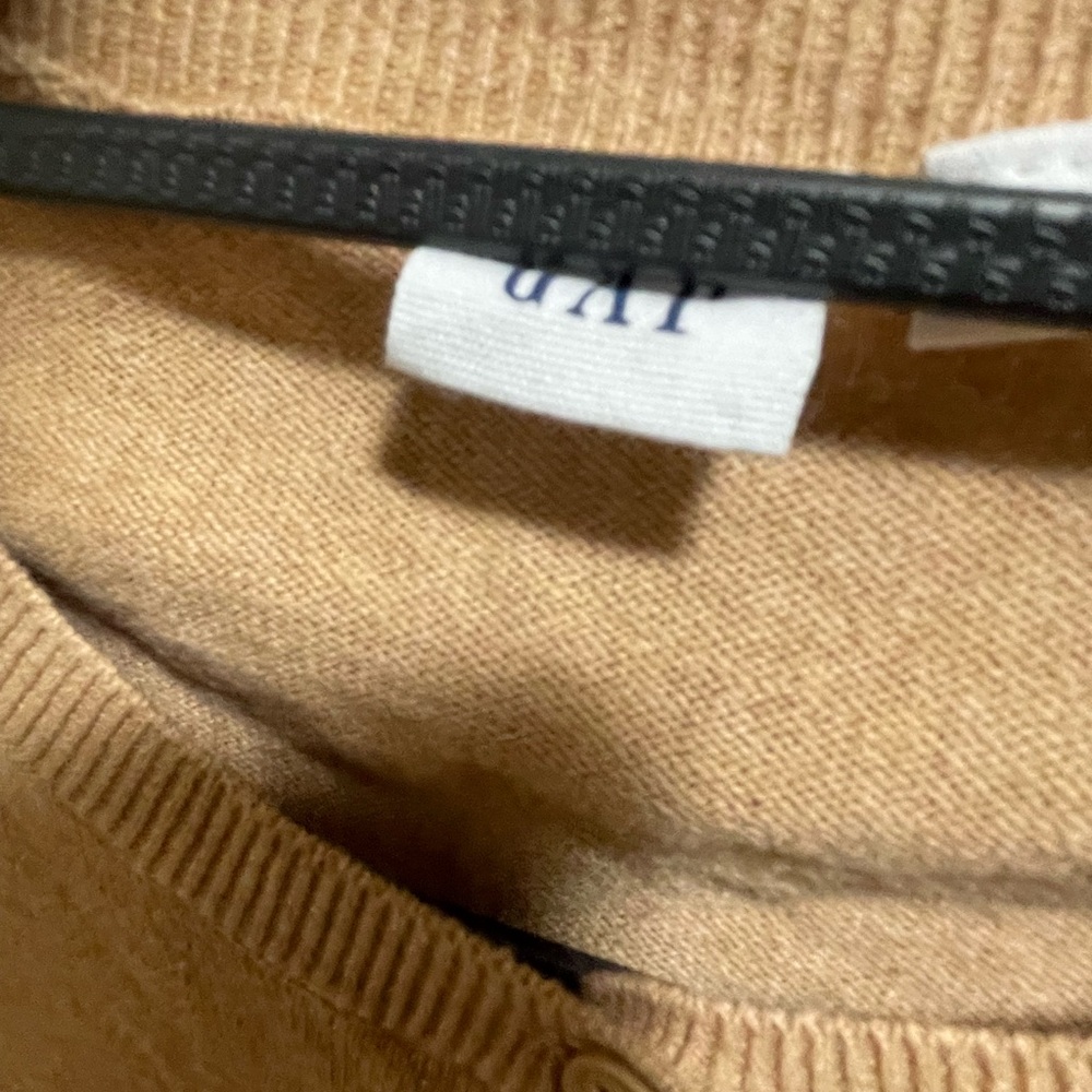 GAP Tan Cardigan Sweater Fine Knit
